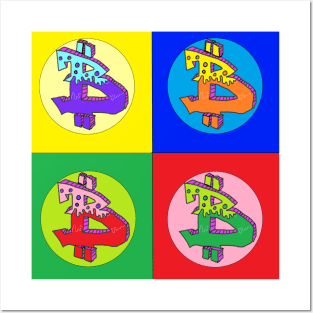 pop art bitcoin pop art 7 Posters and Art